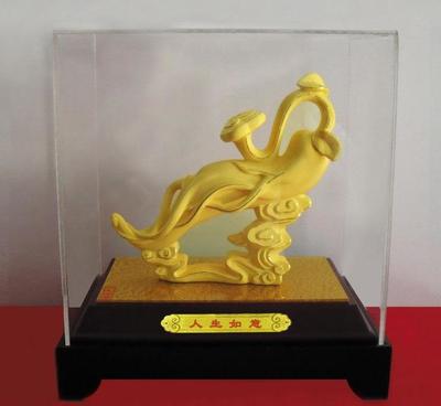 絨沙金一生如意多寶多?；?60擺件 工藝與寓意的完美融合