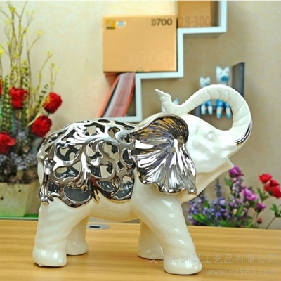 吉祥大象藝術(shù)擺件 陶瓷工藝禮品的慶典魅力與市場熱度